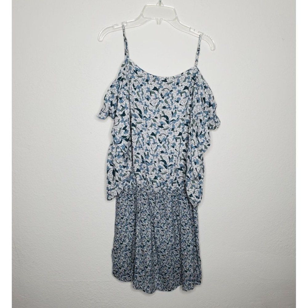 YFB Young fabulous & broke cold shoulder floral print tunic size M